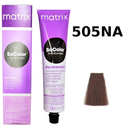 Matrix - SoColor Pre-Bonded - 505NA/505.01 Extra Coverage Lichtbruin Natuur As - 90ml