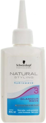 Schwarzkopf Natural Styling Glamour Wave Hydrowave 3 - 80 ml - Permanentvloeistof - Haarverf