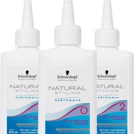Schwarzkopf Natural Styling Glamour Wave Hydrowave 3 - 80 ml - Permanentvloeistof - Haarverf