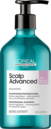 L’Oréal Professionnel Scalp Advanced Shampoo Anti-Discomfort – Voor gevoelige hoofdhuid - Zachte, reinigende formule - 500ml