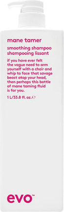 Evo Mane Tamer Smoothing Shampoo 1L - vrouwen - Voor - 1000 ml - vrouwen - Voor