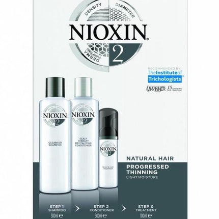 Nioxin Trial Kit Systeem 2 - Normale shampoo vrouwen - Voor Beschadigd haar/Droog haar/Gevoelige hoofdhuid - 2 x 150 ml, 1 x 40 ml - Normale shampoo vrouwen - Voor Beschadigd haar/Droog haar/Gevoelige hoofdhuid