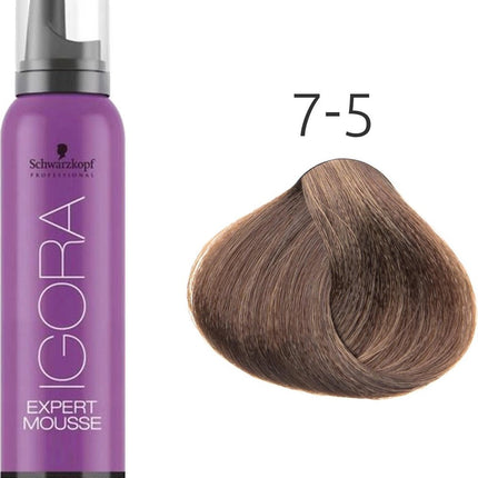 Schwarzkopf Igora Expert Mousse 7-5 Middel Blond Gold 100ml