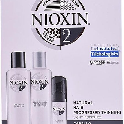 Nioxin Trial Kit Systeem 2 - Normale shampoo vrouwen - Voor Beschadigd haar/Droog haar/Gevoelige hoofdhuid - 2 x 150 ml, 1 x 40 ml - Normale shampoo vrouwen - Voor Beschadigd haar/Droog haar/Gevoelige hoofdhuid