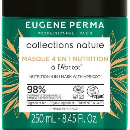 Eugene Perma Collections Nature Nutrition 4 In 1 Mask With Apricot Masker Droog/beschadigd Haar 250ml