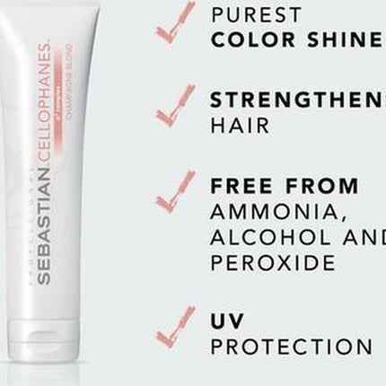 Permanente kleurcrème Cellophanes Sebastian Rose Blond (300 ml)
