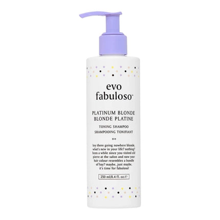 EVO Fabuloso Platinum Blonde Toning Shampoo -250ml
