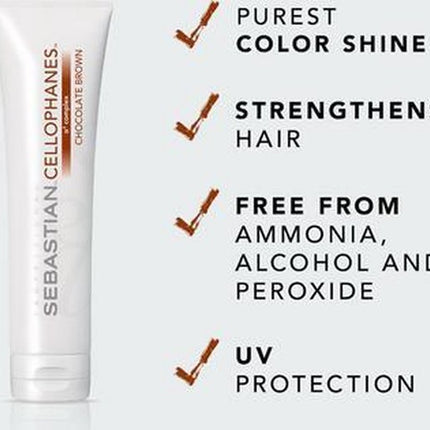 Sebastian Professional - Cellophanes - Semi-Permanent Hair Gloss 300 Ml Chocolate Brown