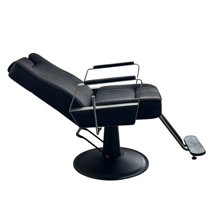 Hairsup - Barberstoel - Kappersstoel - Behandelstoel - Herenstoel Zwart