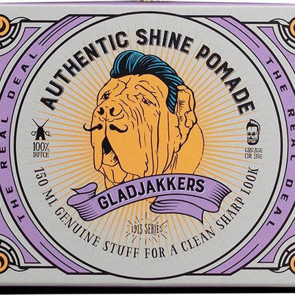 Gladjakkers Authentic Shine Pomade - 140ML - Waterbasis - Slick back