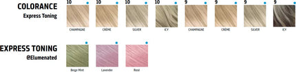 Goldwell Colorance Express Toning Elumenated haarkleuring Rose 120 ml