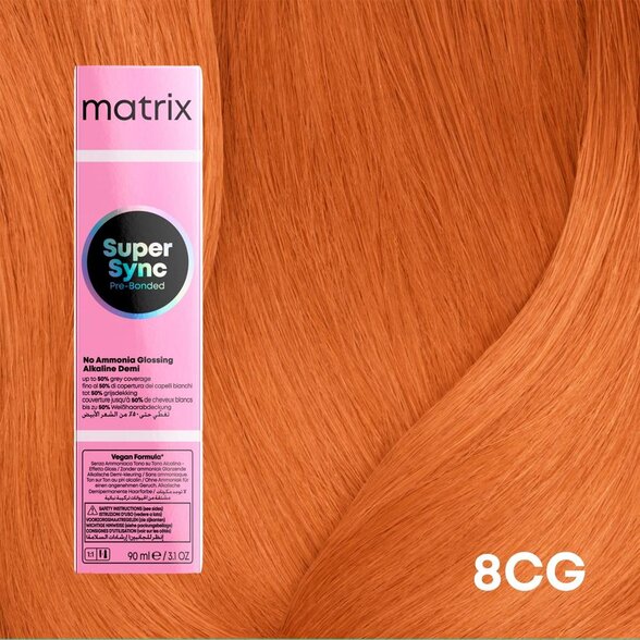 Matrix - SuperSync Pre-Bonded - 8CG/8.43 - Licht Blond Koper Goud - 90ml