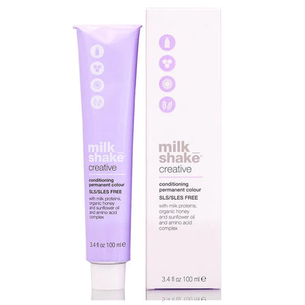 Milk Shake Permanenta  Creative 8.11 -  8aa, Blond Deschis Intens Cenusiu Mat, 100ml