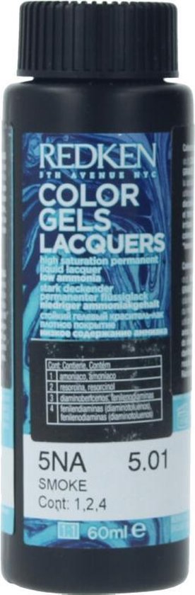 Redken Color Gels Lacquers Haarkleuring permanente kleuring weinig ammoniak 60ml - 05NA Smoke / Rauch