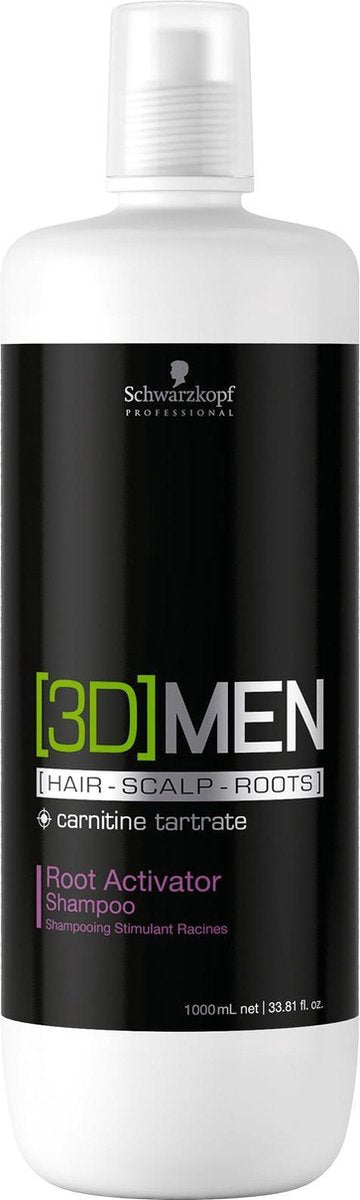 Schwarzkopf 3D Men Root Activator Shampoo - 1000ml