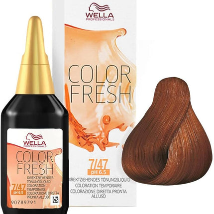 Wella - Color Fresh - 7/47 Rood Bruinblond - 75ml