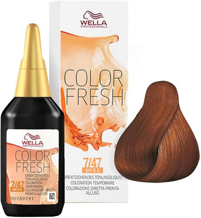 Wella - Color Fresh - 7/47 Rood Bruinblond - 75ml