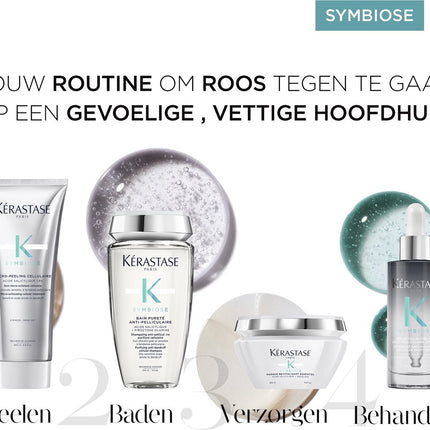 Kérastase Symbiose Fondant Hydra Conditioner - Ontwarrende, verzachtende cellulaire verzorging voor gevoelige hoofdhuid en haar met neiging tot roos - 200 ml