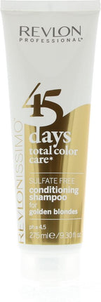 Revlon Professional 45 Days Shampoo Golden Blondes - vrouwen - Voor Gekleurd haar - 275 ml - vrouwen - Voor Gekleurd haar