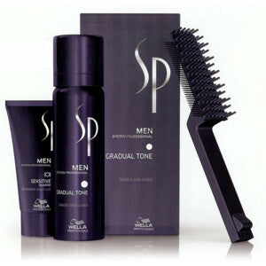 SP System Professional Men Gradual Tone Brown Kit (2 producten + applicatorborstel)