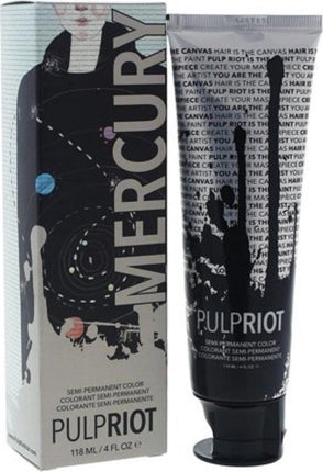 Pulp Riot Semi-Permanent Color Mercury - Zilver - 4 oz Haarkleur