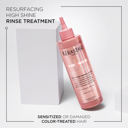 Kérastase Chroma Absolu Soin Acide Chroma Gloss - Oppervlakte-vernieuwende uitspoelbare glansbehandeling voor gekleurd haar - 210ML