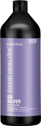 Matrix - Total Results So Silver Color Obsessed Shampoo to Neutralize Yellow Shampoo for neutralize yellow tones - 1000ml