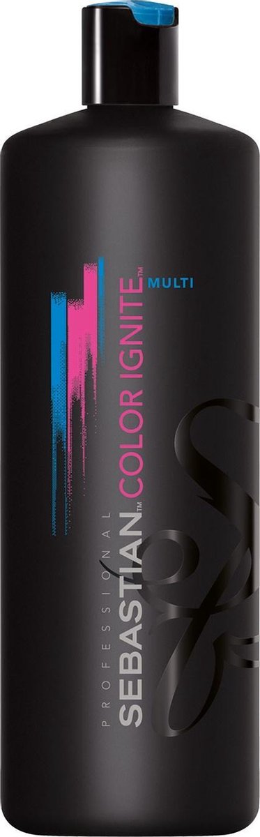 Sebastian Color Ignite Shampoo Multi - 1000 ml- Normale shampoo - Voor Gekleurd haar -