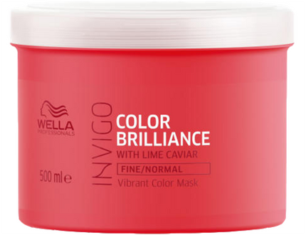 Wella Brilliance Masker fijn / normaal haar -500 ml - Haarmasker droog haar - Haarmasker beschadigd haar