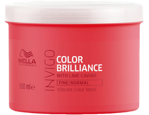 Wella Brilliance Masker fijn / normaal haar -500 ml - Haarmasker droog haar - Haarmasker beschadigd haar