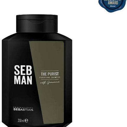 SEB MAN The Purist Purifying Shampoo 250ml - Normale shampoo vrouwen - Voor Alle haartypes