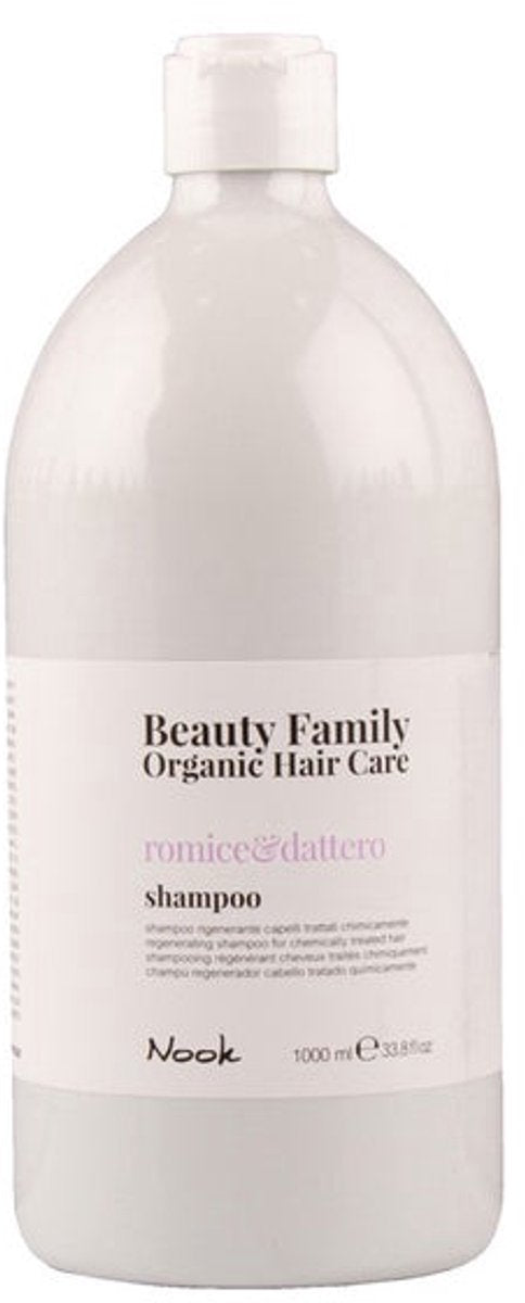 Nook Beauty Family Organic Hair Care Romice&Dattero Shampoo 1L - Regenerating shampoo for chemically treated hair