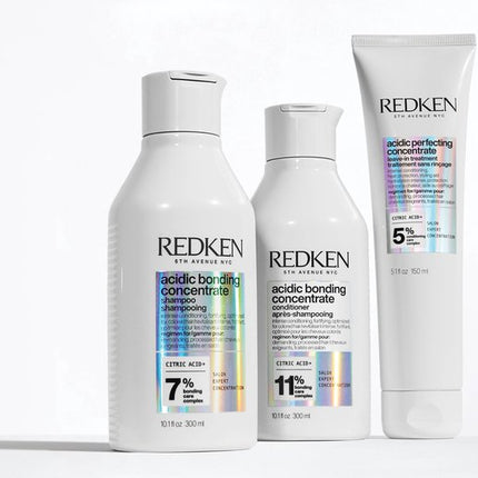 Redken Acidic Bonding Concentrate Shampoo – Versterkt en herstelt chemisch beschadigd haar – 300 ml