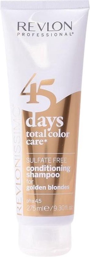 Revlon Professional 45 Days Shampoo Golden Blondes - vrouwen - Voor Gekleurd haar - 275 ml - vrouwen - Voor Gekleurd haar