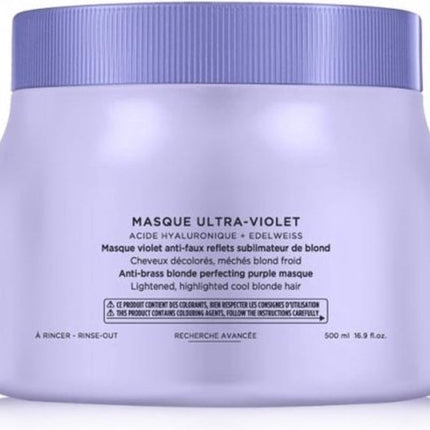 Kérastase Blond Absolu Masque Ultra-Violet - Zilver haarmasker voor blond haar - 200ml