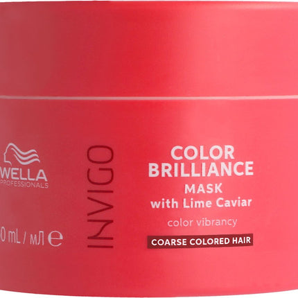 Wella Professionals - INVIGO BRILLIANCE - Brilliance Mask Coarse - Haarmasker voor gekleurd haar - 150ML.