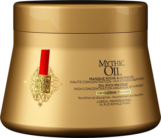 L'Oréal Professionnel Mythic Oil CH - Fijn Haar Masker 200 ml - Haarmasker droog haar