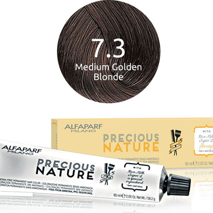 Alfaparf - Precious Nature - Ammonia-Free Permanent Hair Color - 7.3