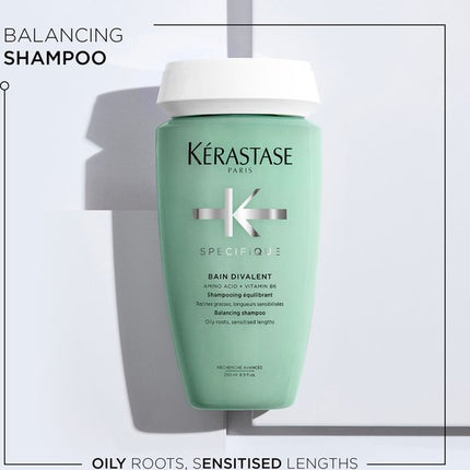 Kérastase Spécifique Bain Divalent - Voor een Vette Hoofdhuid Shampoo - 250ml