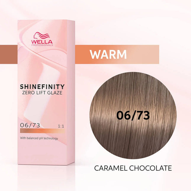 Wella Professionals - Shinefinity Zero Lift Glaze - 06/73 Karamel Chocolade - 60ml