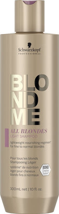 Schwarskopf BlondMe All Blondes Light Shampoo 1000ml - Normale shampoo vrouwen - Voor Alle haartypes