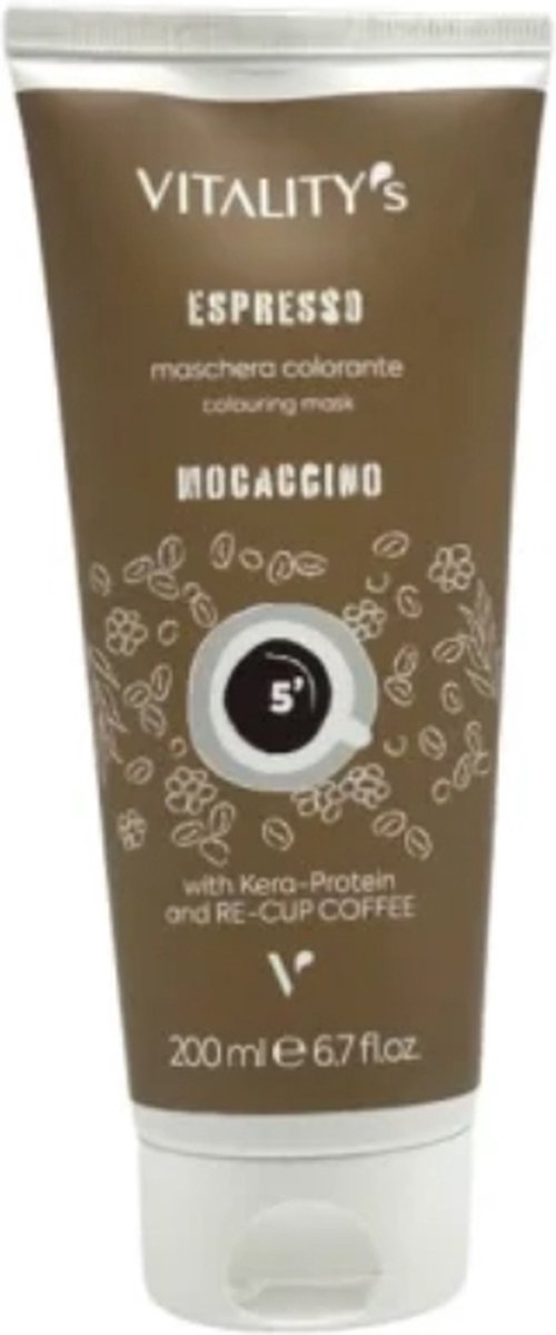 Vitality's Masker Espresso Colouring Mask Mocaccino 200ml