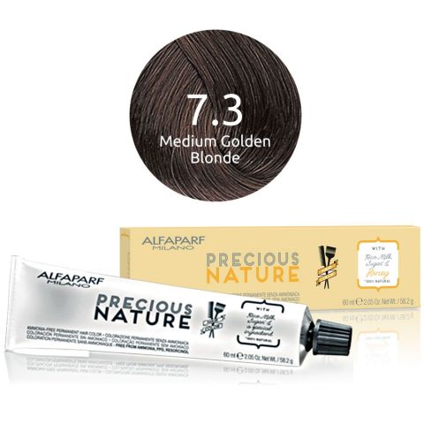 Alfaparf - Precious Nature - Ammonia-Free Permanent Hair Color - 7.3