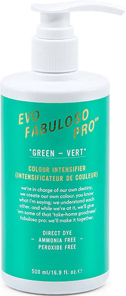 Evo Fab Pro Green - Vert Direct Dye Colorant Direct 500ml