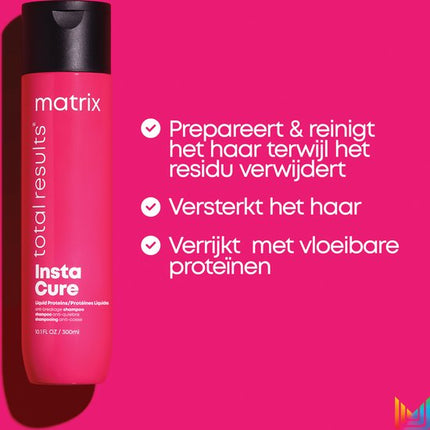 Matrix Total Results Instacure Shampoo - Reinigende shampoo voor beschadigd haar - 300 ml