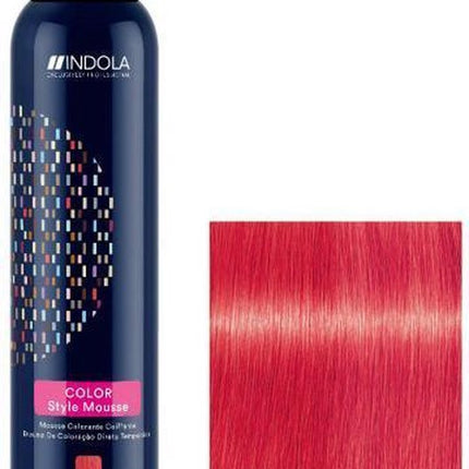 Indola Color Style Mousse Rood - Haarmousse - 200 ml