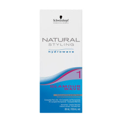 Schwarzkopf Natural Styling Glamour Wave Hydrowave 1 Kit - 80 ml - Permanentvloeistof - Haarverf