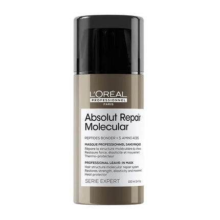 L'Oréal Professionnel Absolut Repair Molecular Leave-in Mask – Voor alle beschadigde haartypes – 100 ml
