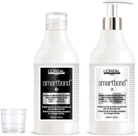 L'Oréal Professionnel Smartbond Bond Strengthening System Pakket Stap 1 Additive + Stap 2 Pre Shampoo