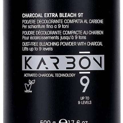 ECHOSLINE Karbon 9 Charcoal Extra Bleach 9T - 9 Tonen Compact Bleekpoeder